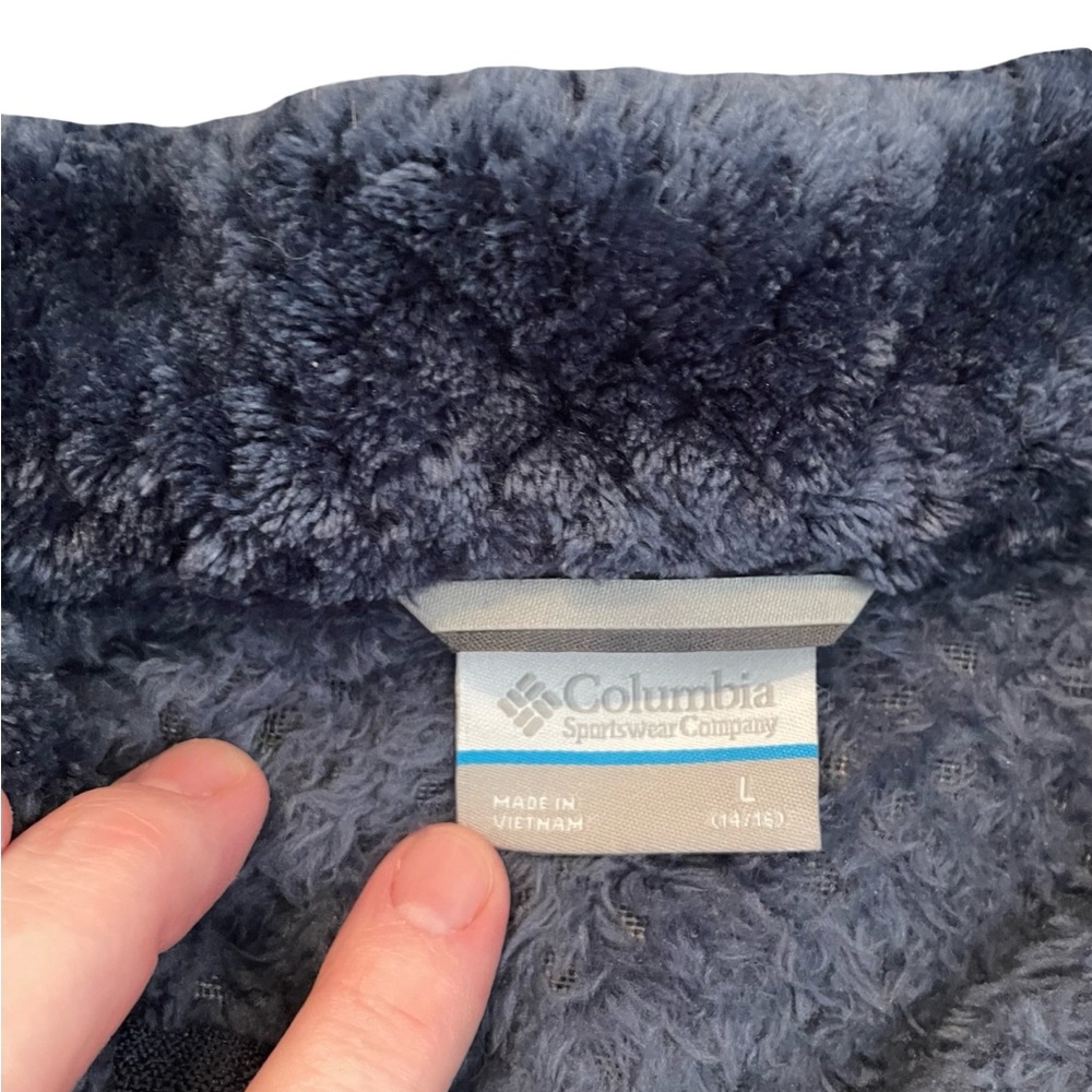 Columbia Dark Blue Fleece Jacket - Picture 3 of 3